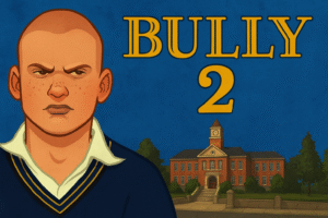 Bully 2 cancelled Rockstar game concept art showing the school environment